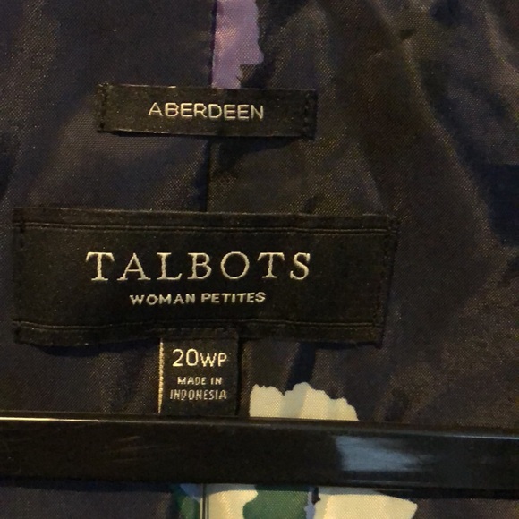 Talbots Wool Blend Navy Aberdeen Blazer 20WP - Picture 4 of 6